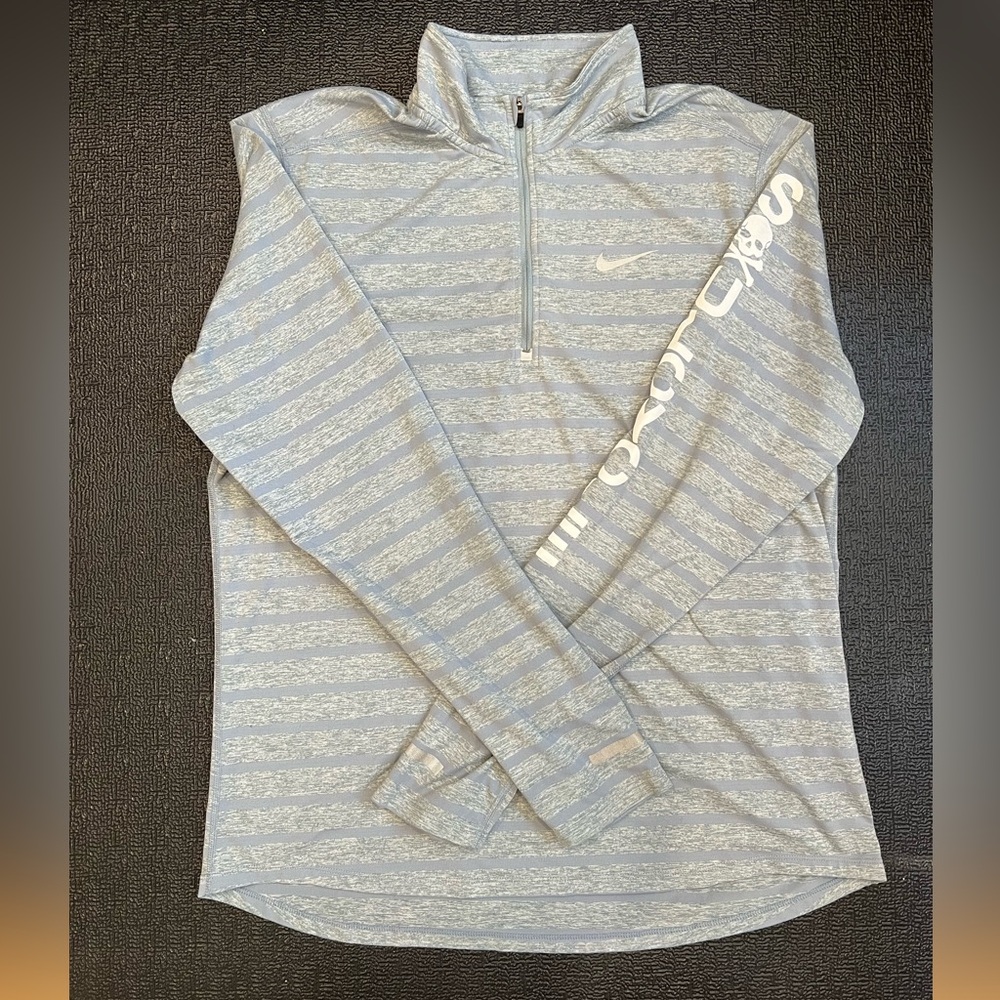 Men’s L Nike DRIFIT Zip-up Pullover with Soulcycle detail
